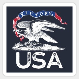 Victory American Bald Eagle Patriotic USA Sticker